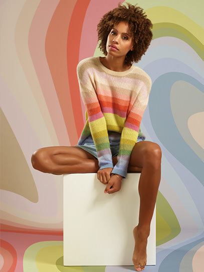 Sweater „Lucie Pastel-Stripes“  