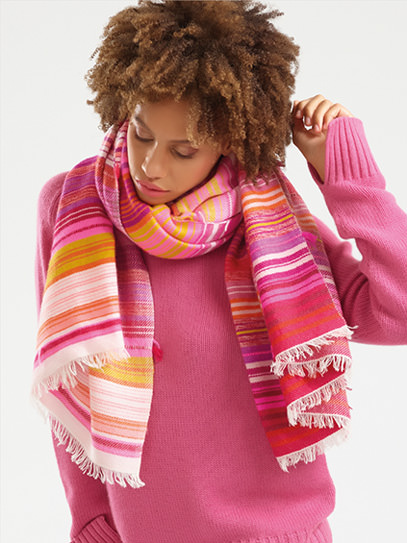 Sweater „Stella“, Plaid „Gipsy“ Pink
