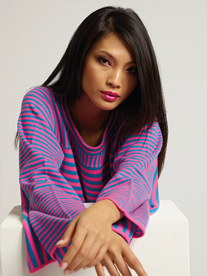 Sweater „Coon  longsleeves neon-stripes“
