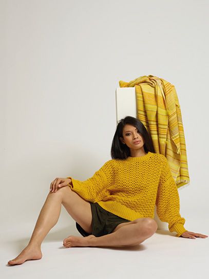 Sweater „Tatajana Trasforo“, Plaid „Gipsy Yellow“