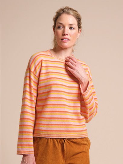 Sweater „Brigitte felted“  Stripes