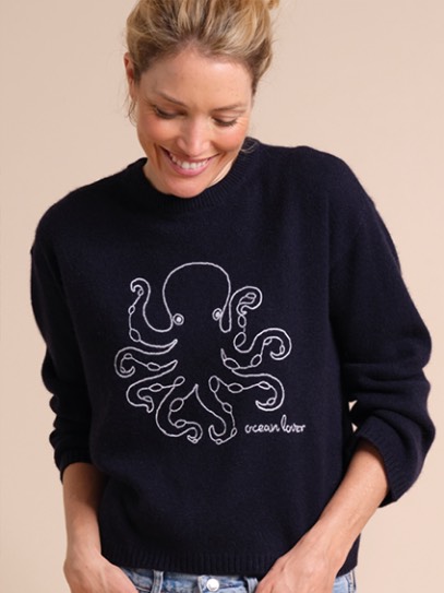 Sweater „Brigitte Ocean“  Octopus