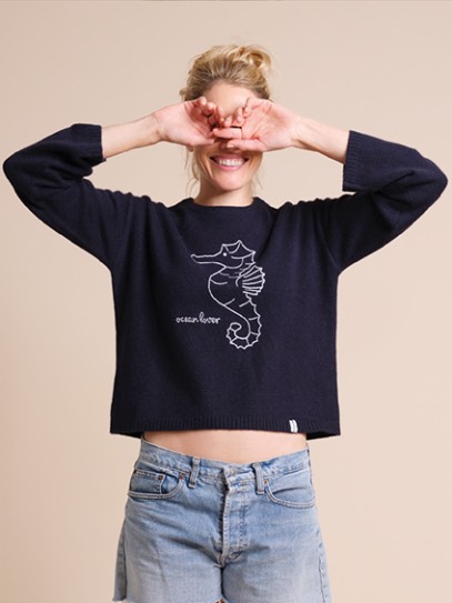 Sweater „Brigitte Ocean“  Sea Horse