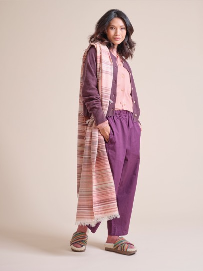 Cardigan &bdquo;Berit&ldquo;; Plaid &bdquo;Gipsy&ldquo; Rosé