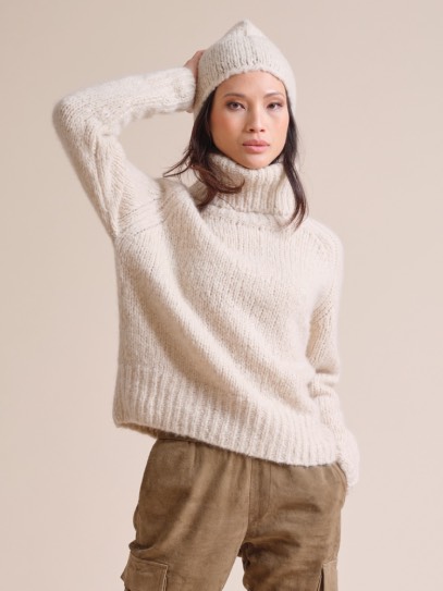 Sweater &bdquo;Emilia&ldquo; high roll neck; Hat &bdquo;Emilia&ldquo;