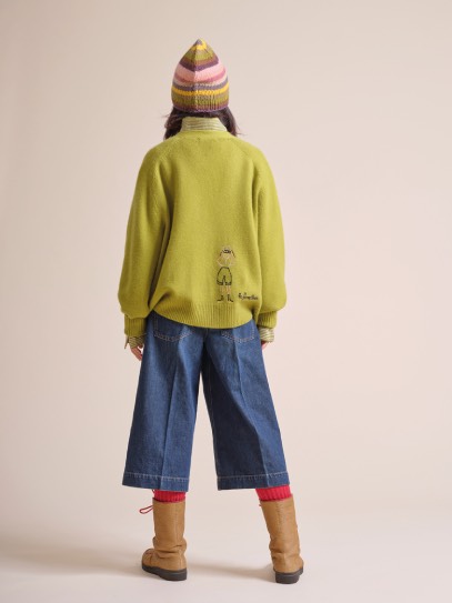 Cardigan &bdquo;Philippa Bear&ldquo;La Forestière; Hat &bdquo;Pauli&ldquo; Stripes