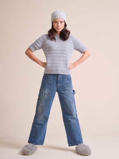 Sweater &bdquo;Holly&ldquo;; Hat &bdquo;cable 1&ldquo; (chunky)  