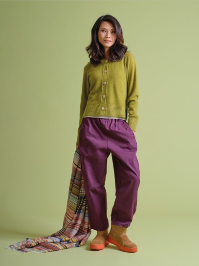 Cardigan &bdquo;Fania&ldquo;; Plaid &bdquo;Gipsy Winter&ldquo; 