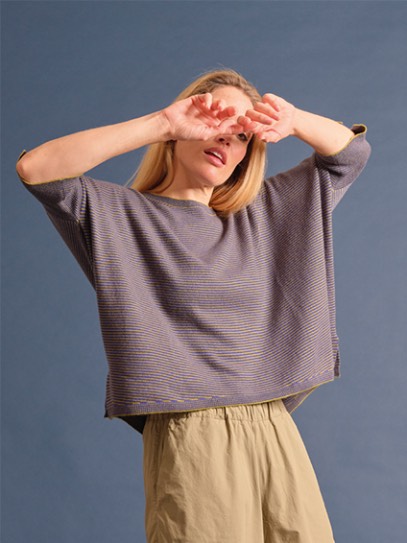 Sweater &bdquo;Noce&ldquo; Stripes shortsleeves
