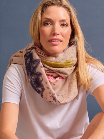 Shawl &bdquo;Shawl Hungary&ldquo; moonlight