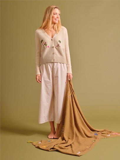 Cardigan &bdquo;Gwin&ldquo; Island ;Plaid &bdquo;Holiday&ldquo; Safari