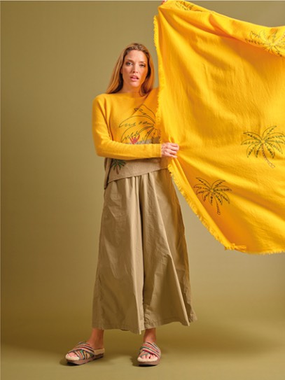 Sweater &bdquo;Emmi&ldquo; Orangutan;Shawl &bdquo;Orangutan&ldquo; 